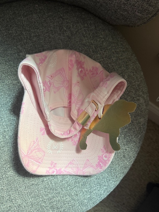 NWT PINK Victoria\'s Secret x LOVE SHACK FANCY baseball cap with Rhinestone Logo main image 7